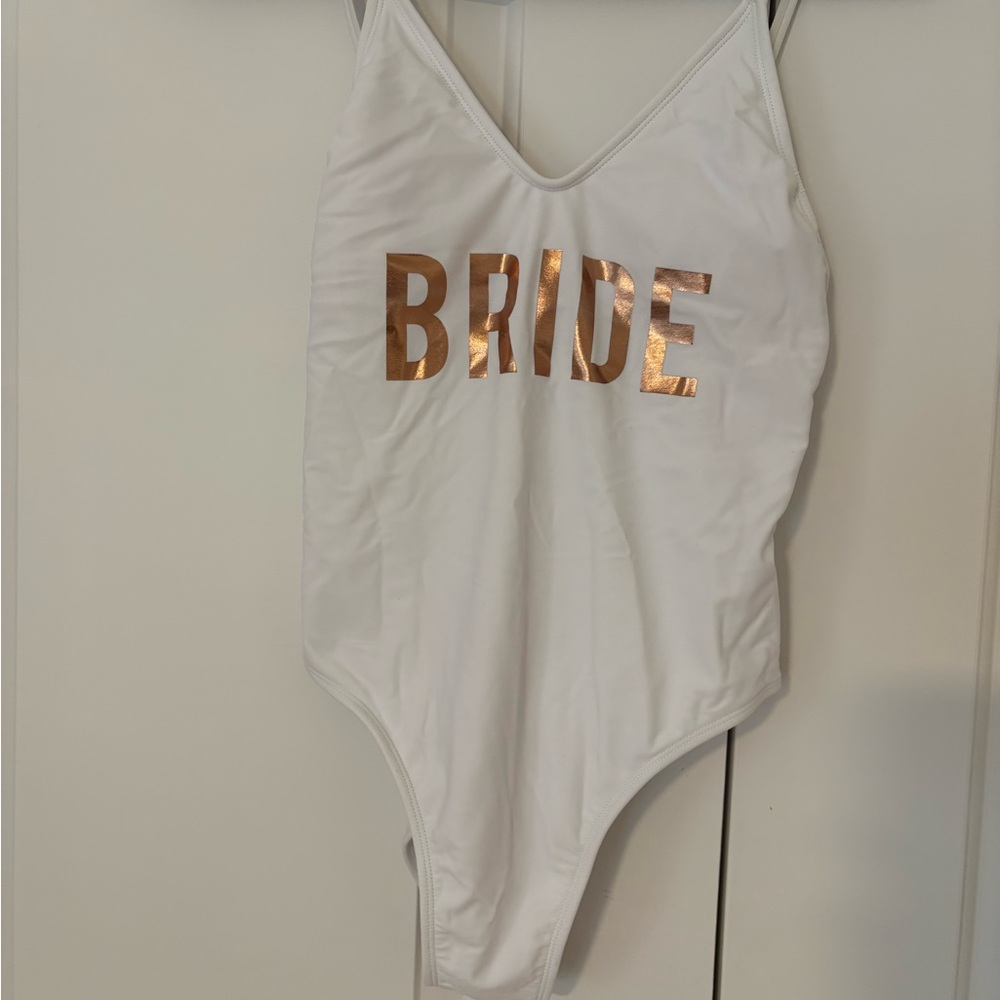 White Bride One Piece Swimsuit